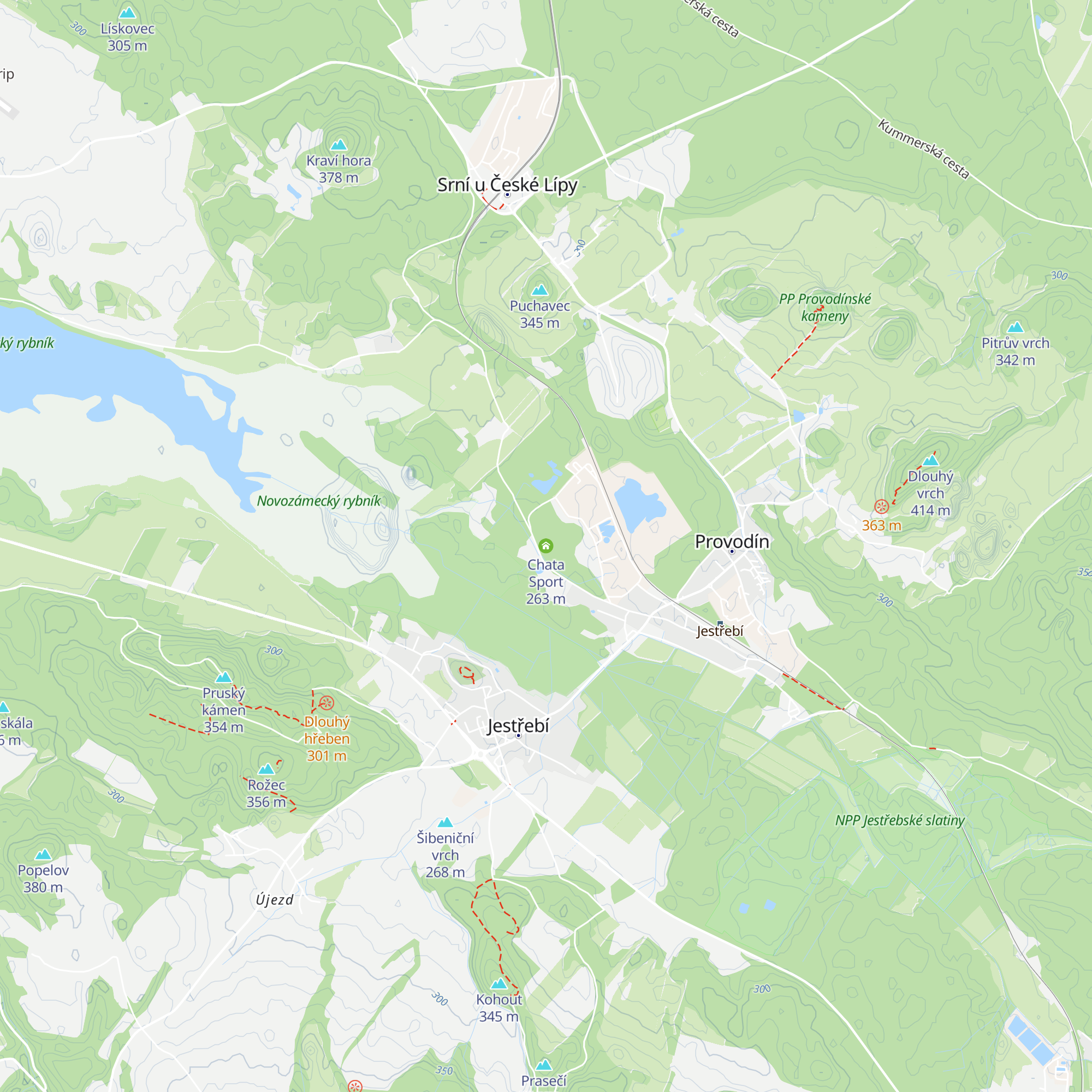 Chata Sport map