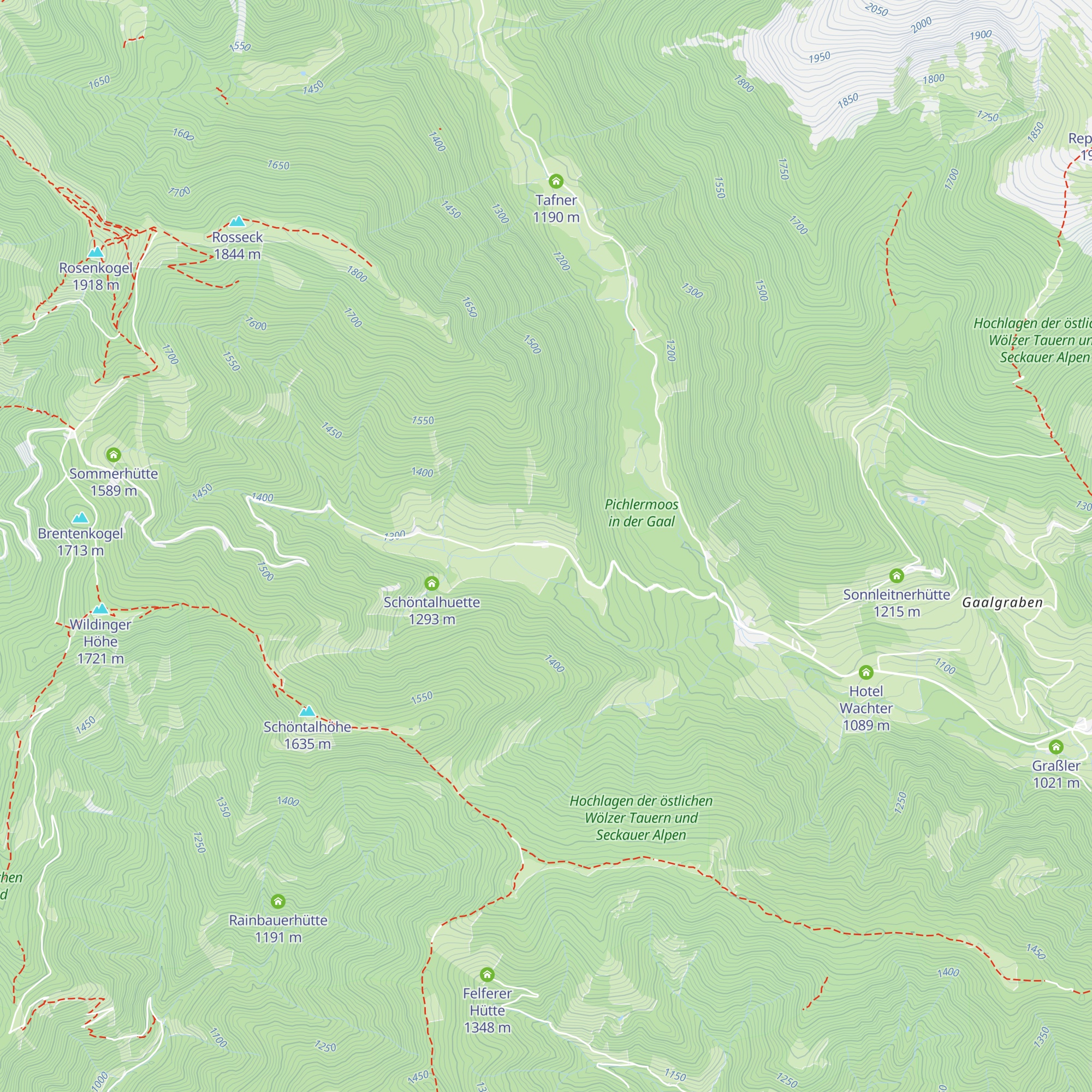 Tuscher Alm map