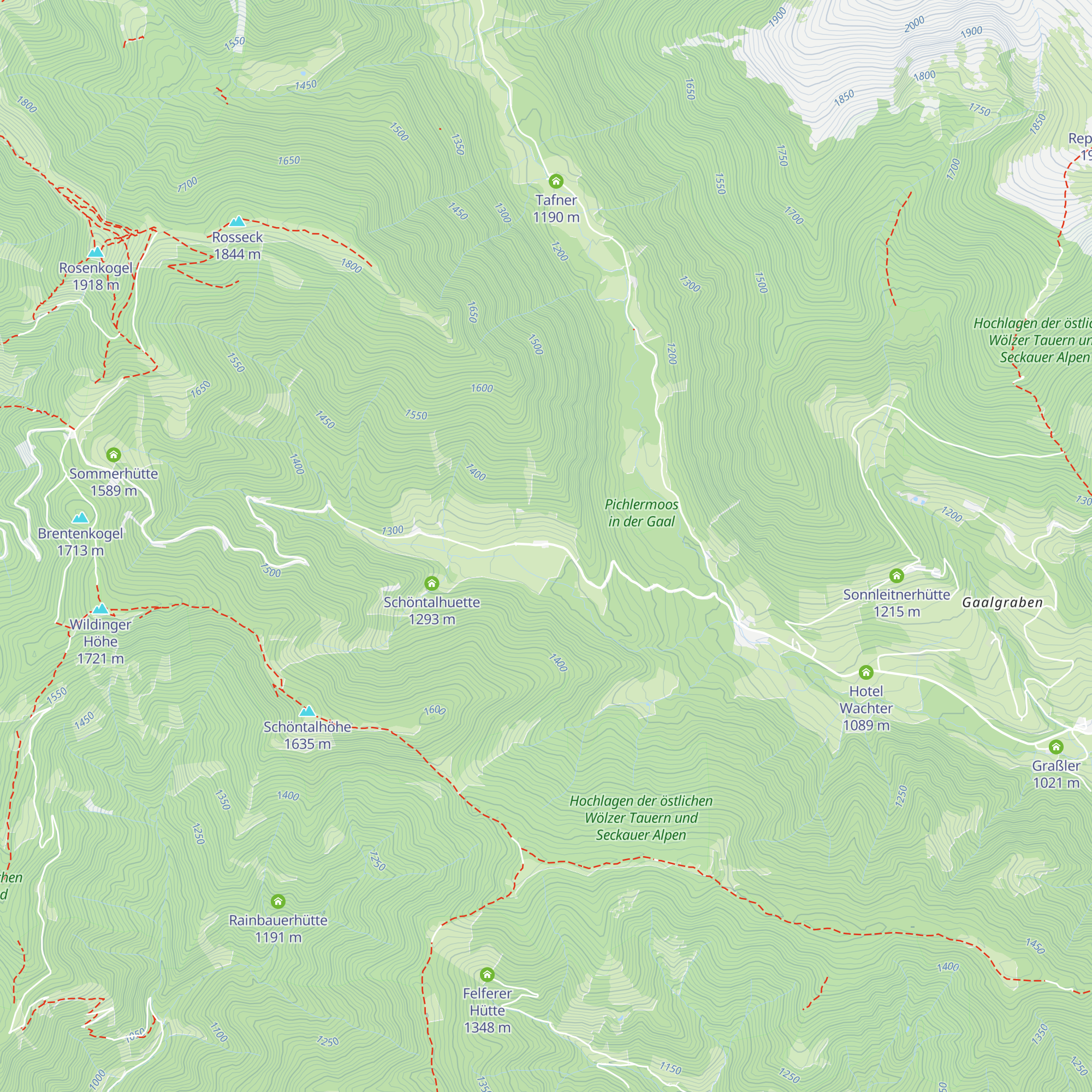 Tuscher Alm map