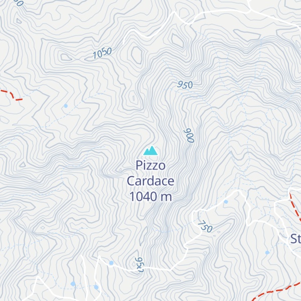 Map of Pizzo Cardace