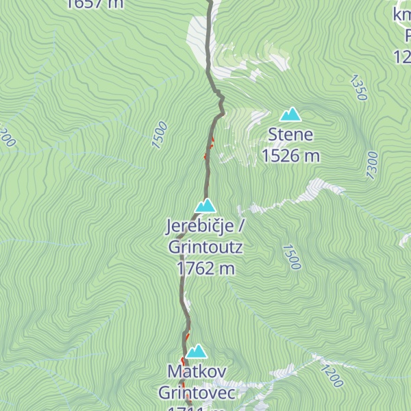 Map of Jerebičje / Grintoutz