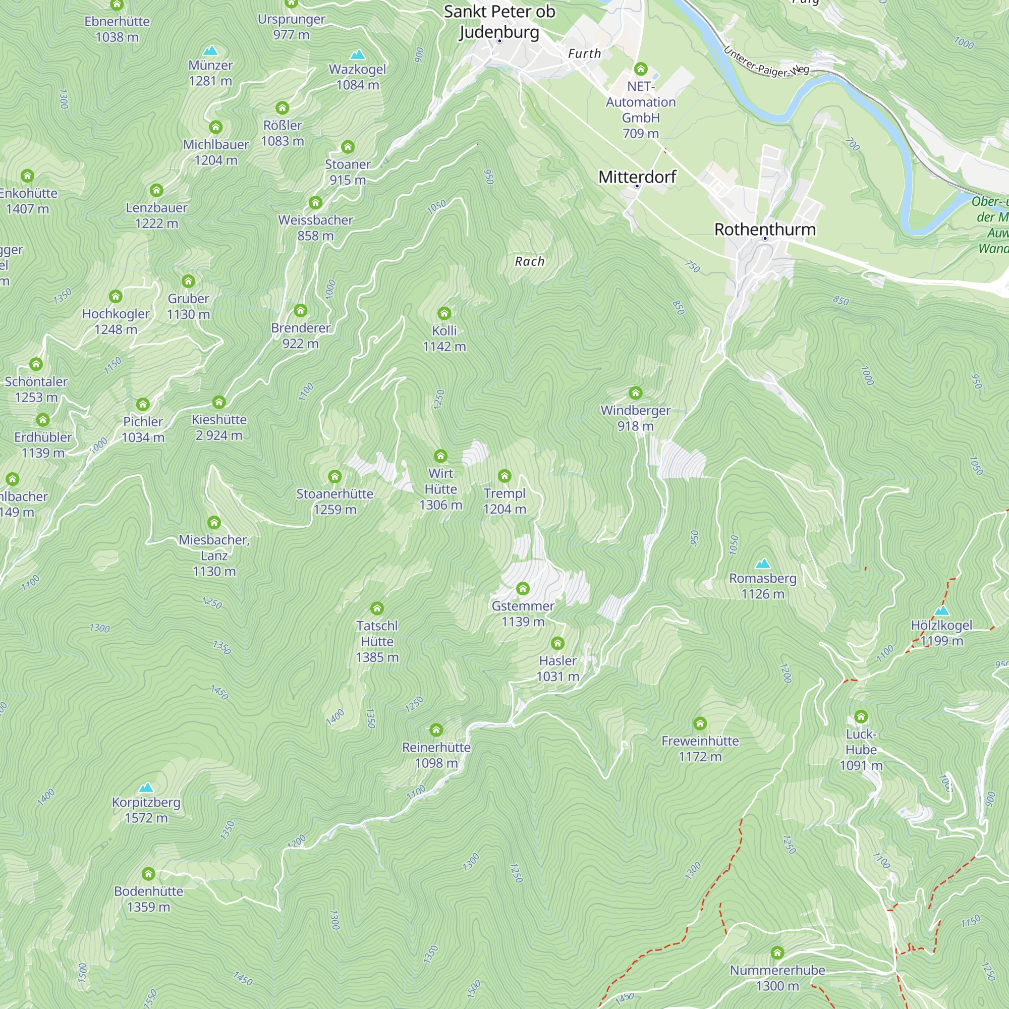 Stierhube map