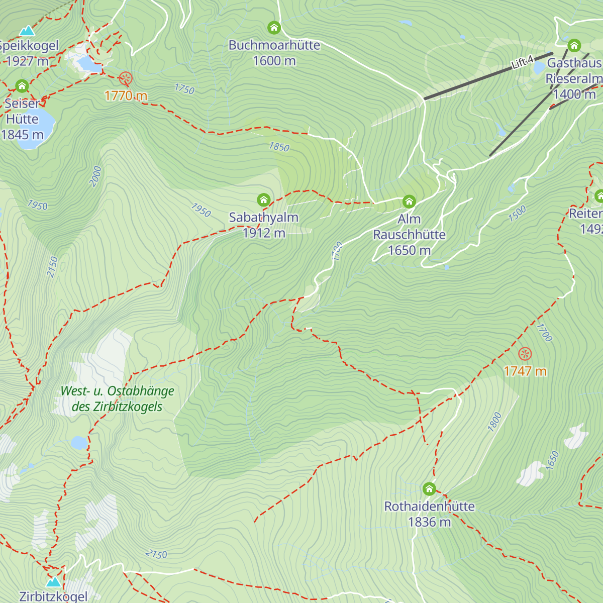 Linderhütte map