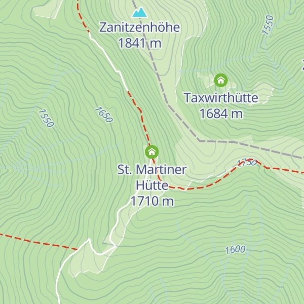 Map of St. Martiner Hütte