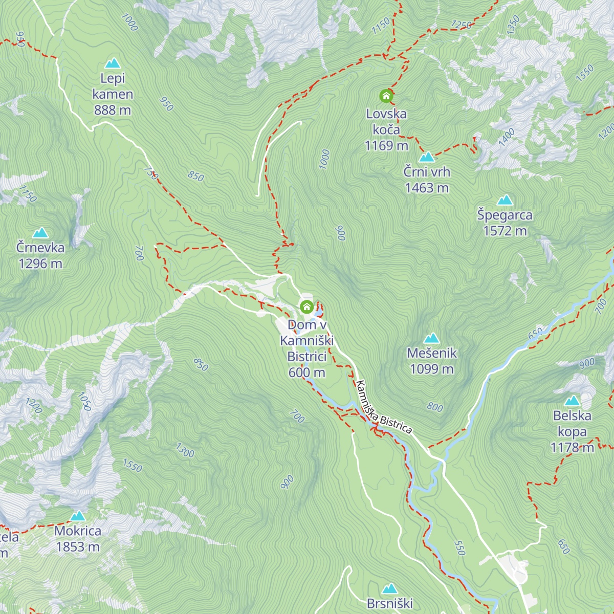Dom v Kamniški Bistrici map