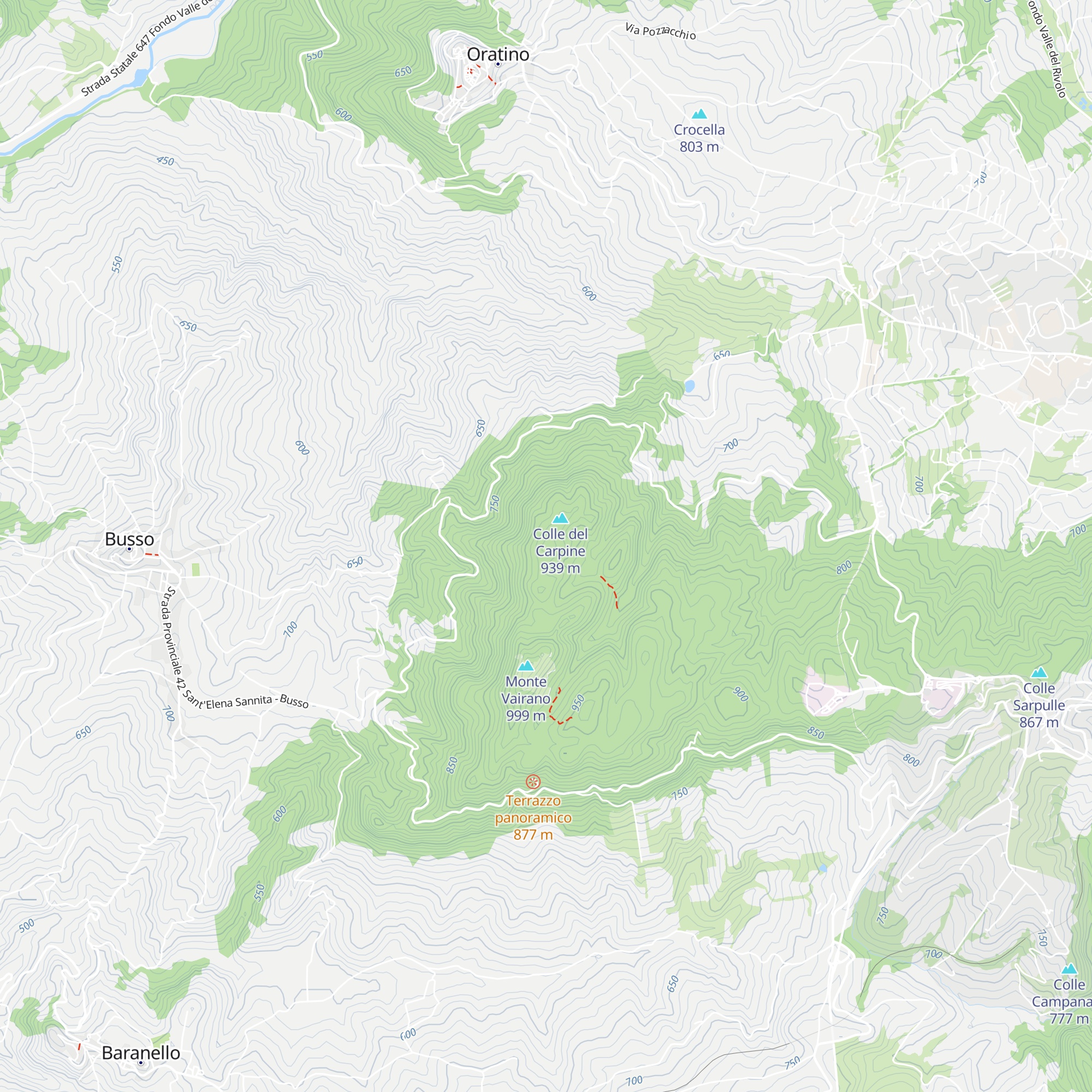 Rifugio Penna Verde map