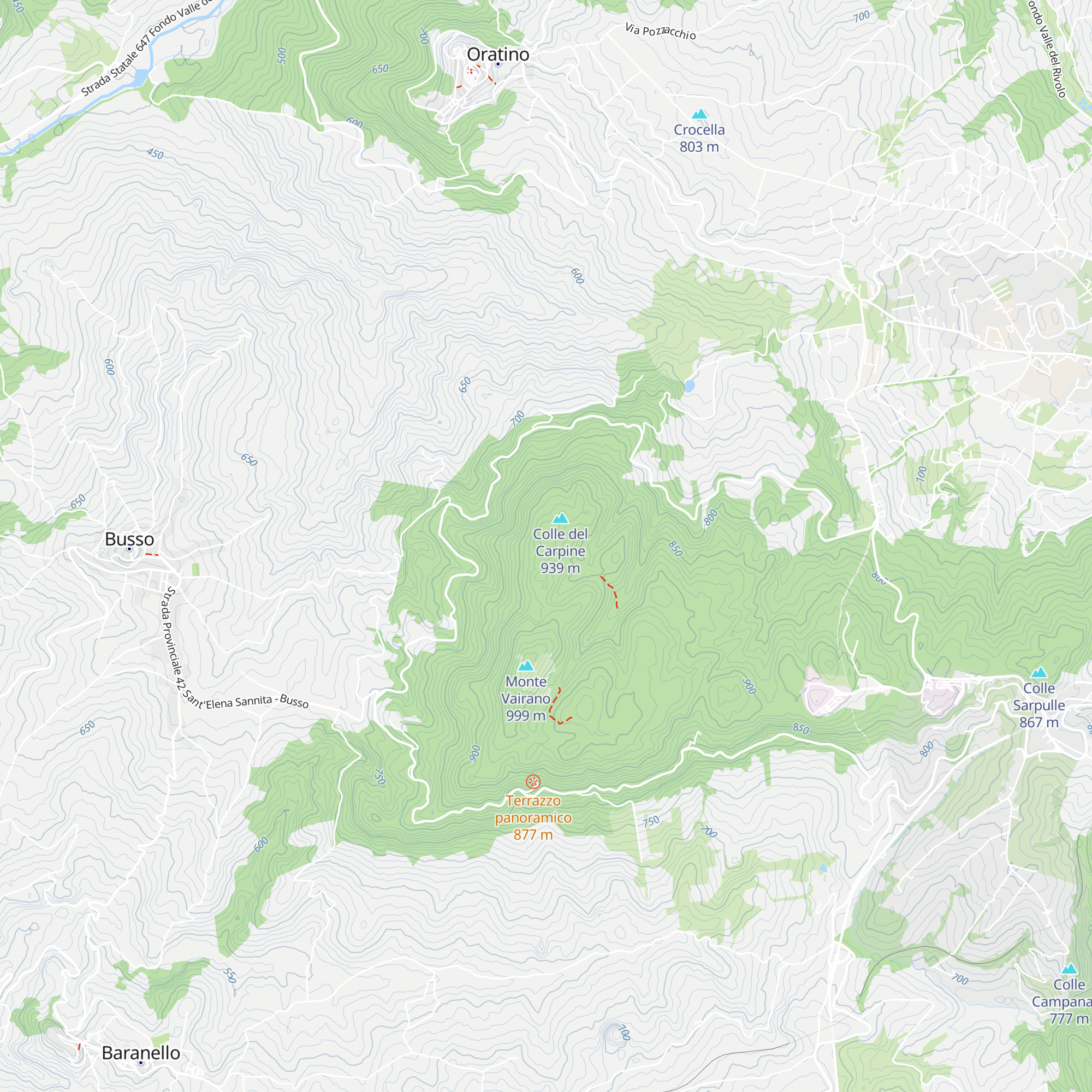 Rifugio Penna Verde map