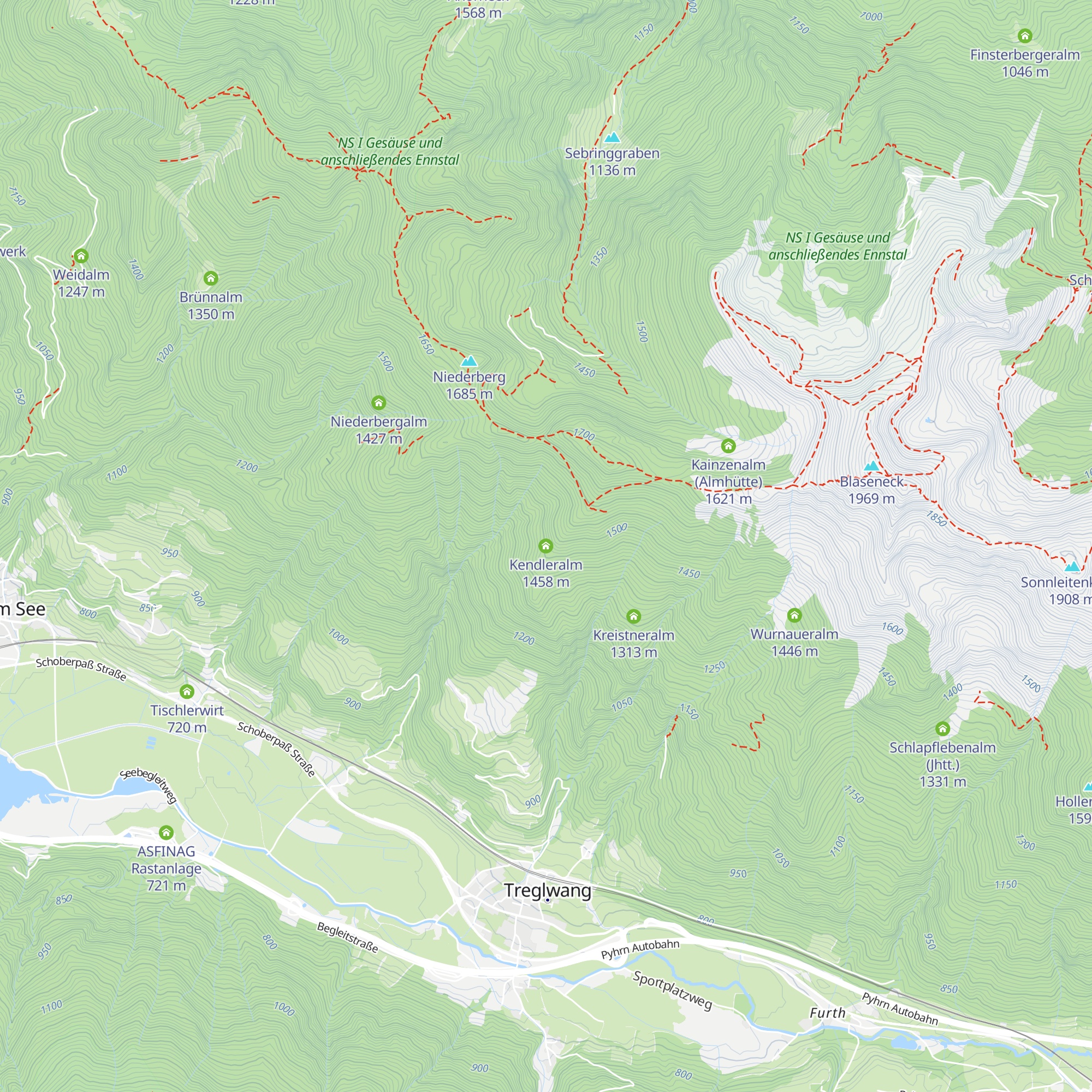 Kendleralm map