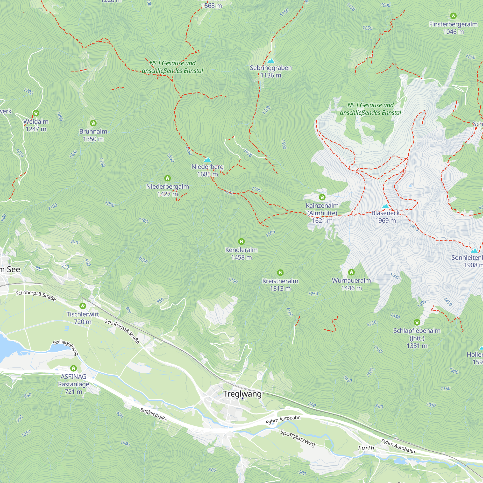 Kendleralm map