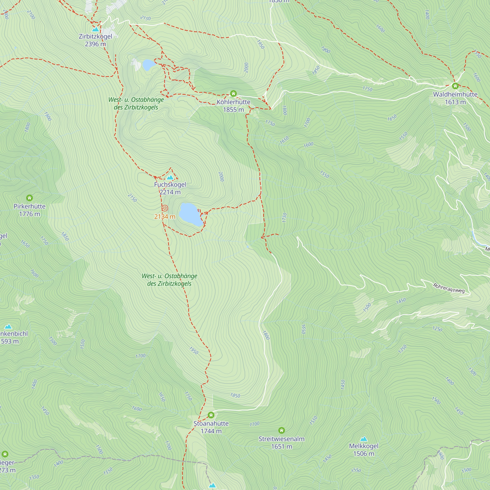 Rohrerhütte map