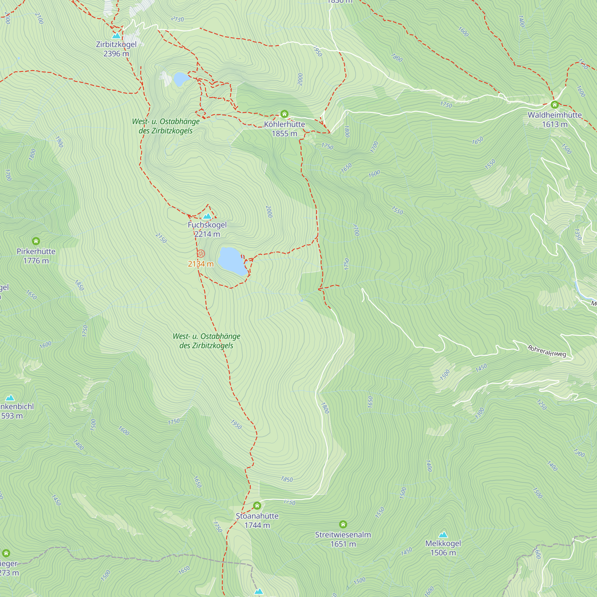 Rohrerhütte map