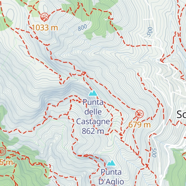 Map of Punta delle Castagne