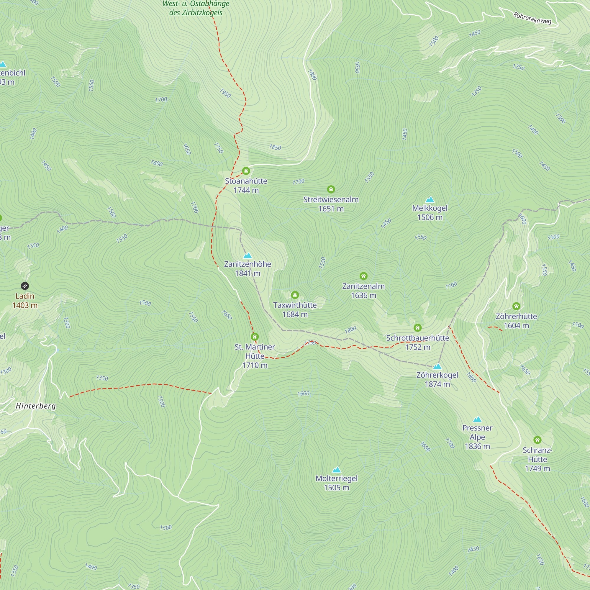 Taxwirthütte map