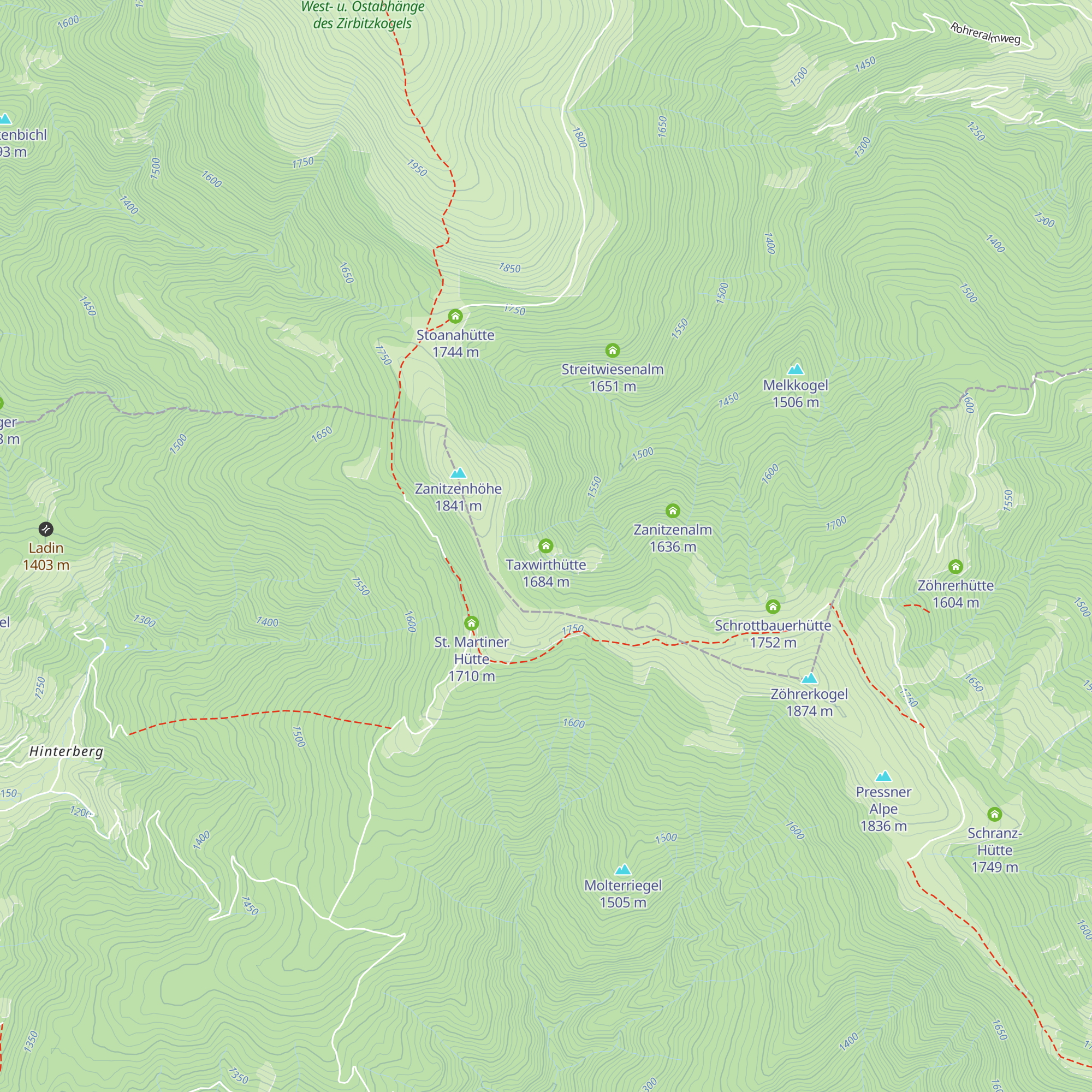 Taxwirthütte map