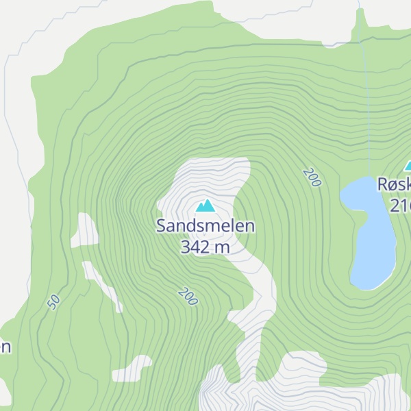 Map of Sandsmelen