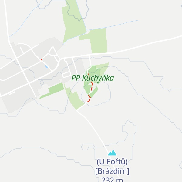 Map of Kuchyňka