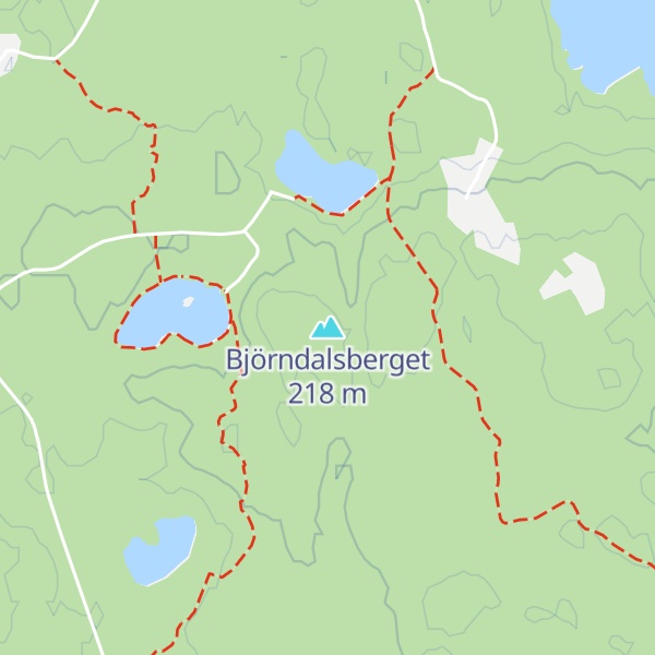 Map of Björndalsberget