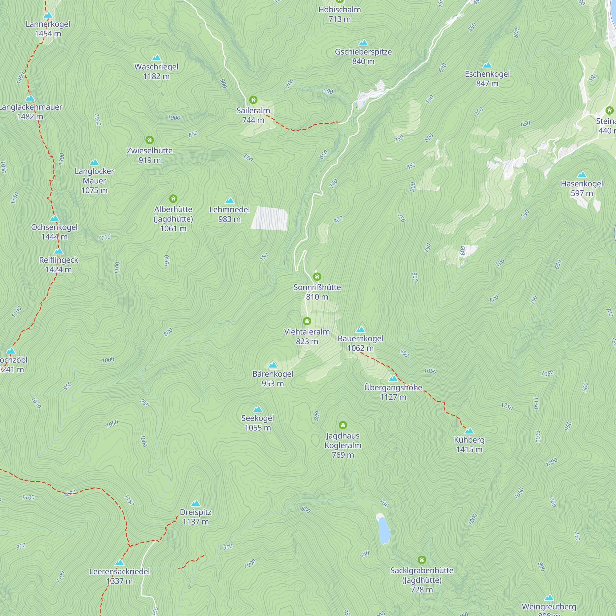 Berghaus Nigl-Alm map