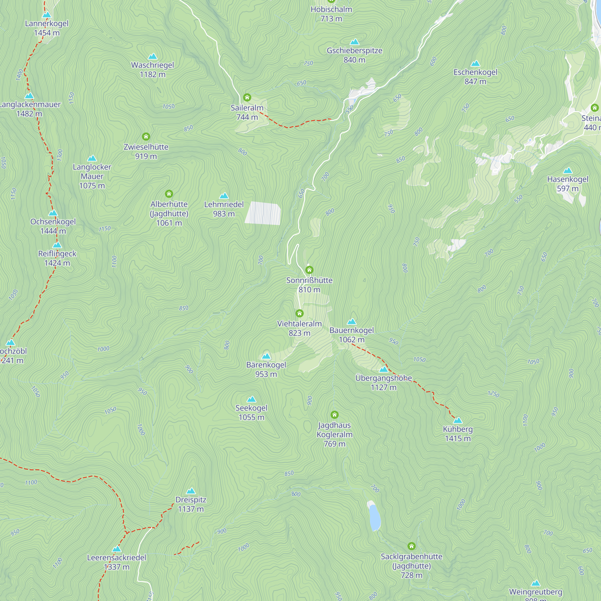 Berghaus Nigl-Alm map