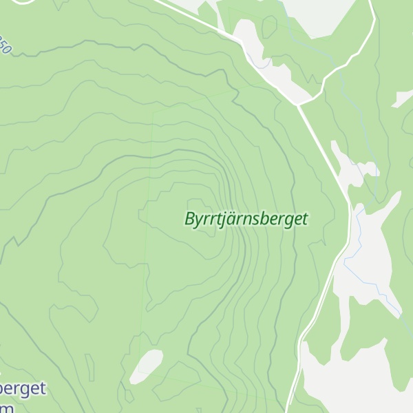 Map of Byrrtjärnsberget