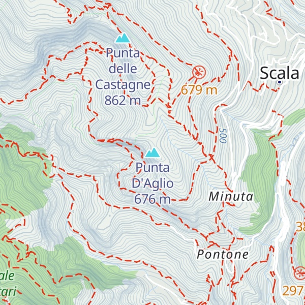 Map of Punta D'Aglio