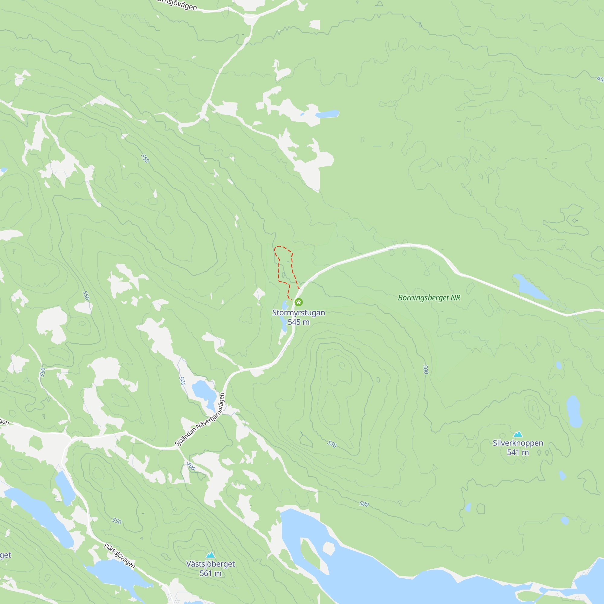 Lillskogsdammskojan map