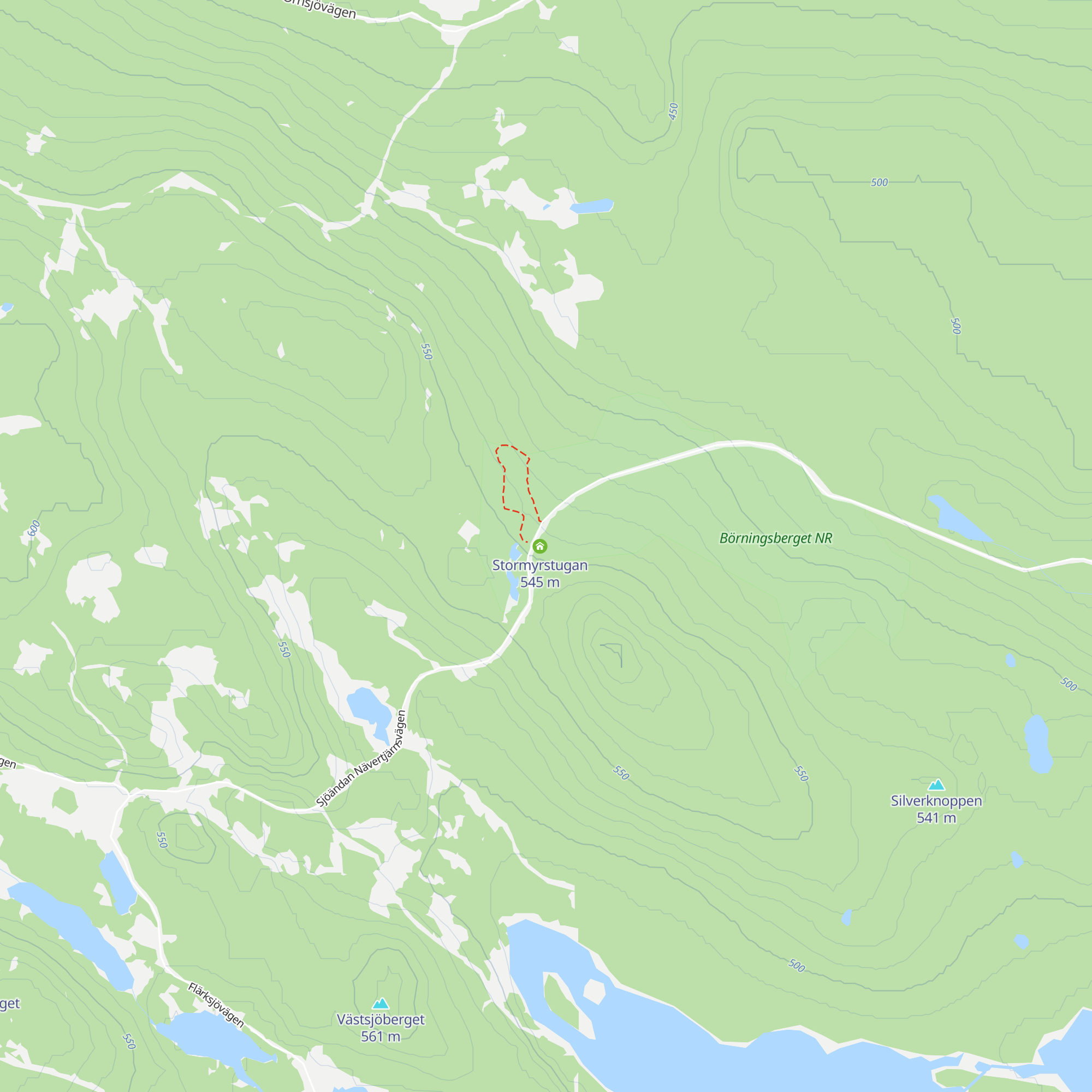 Lillskogsdammskojan map