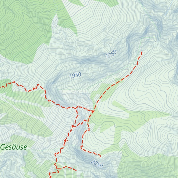 Map of Admonter Frauenmauer