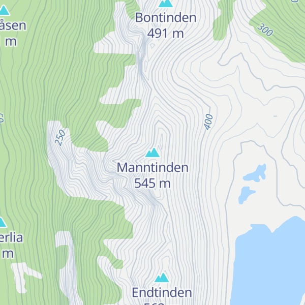 Map of Manntinden