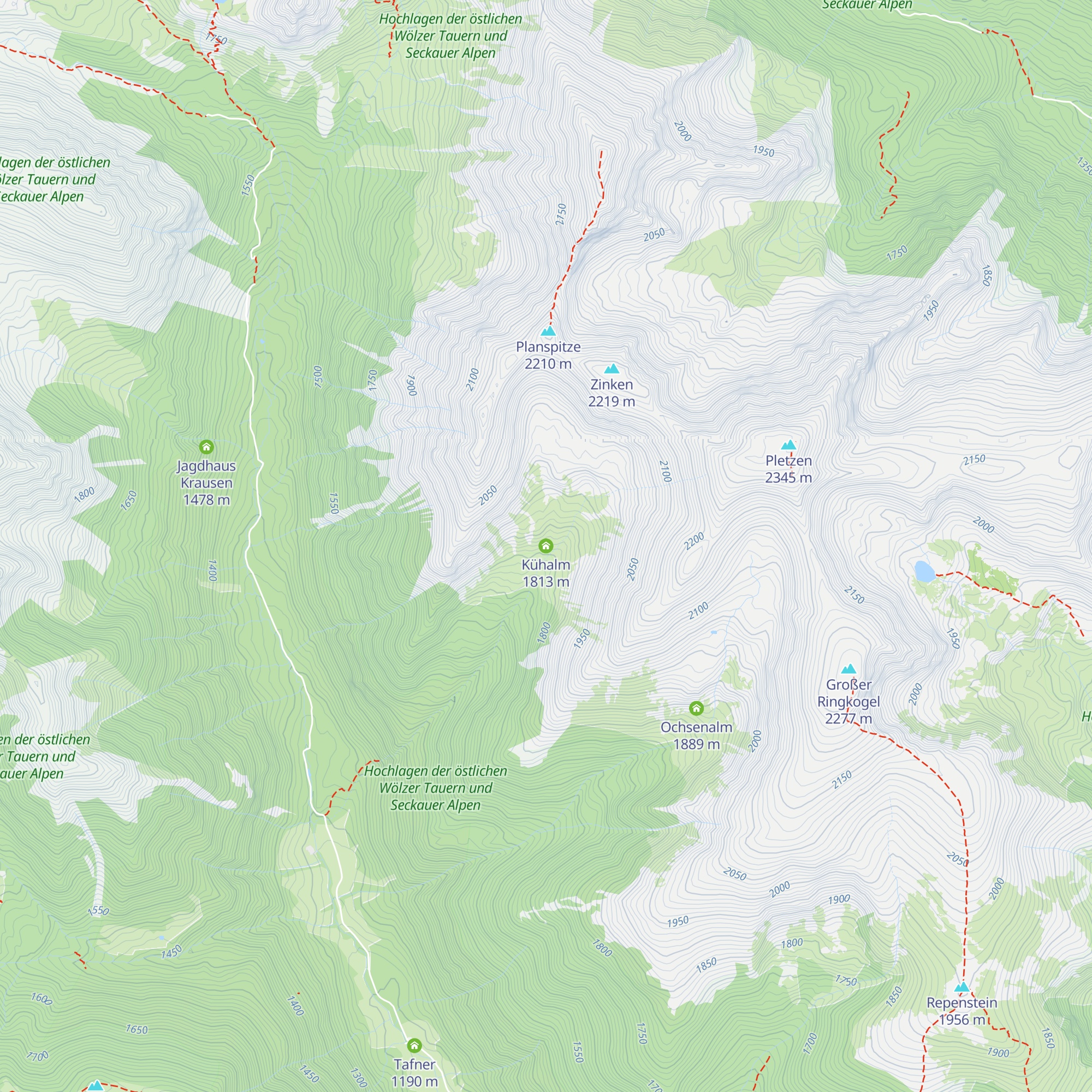 Kühalm map