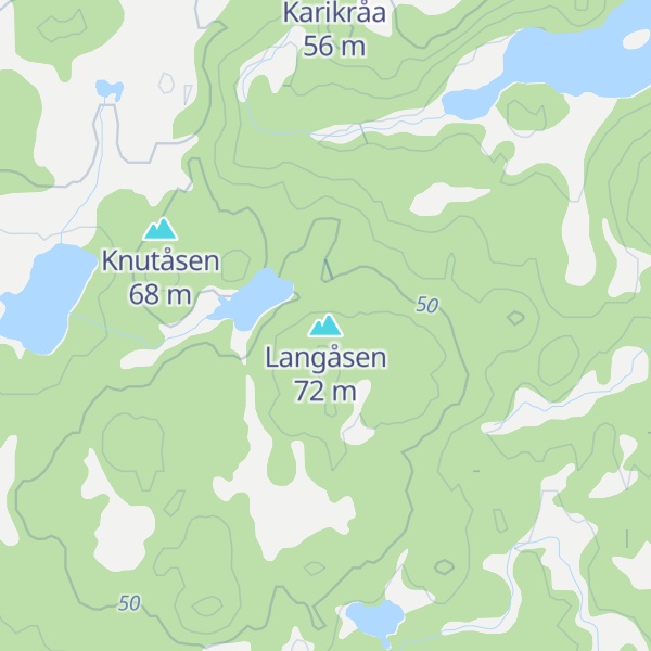 Map of Langåsen