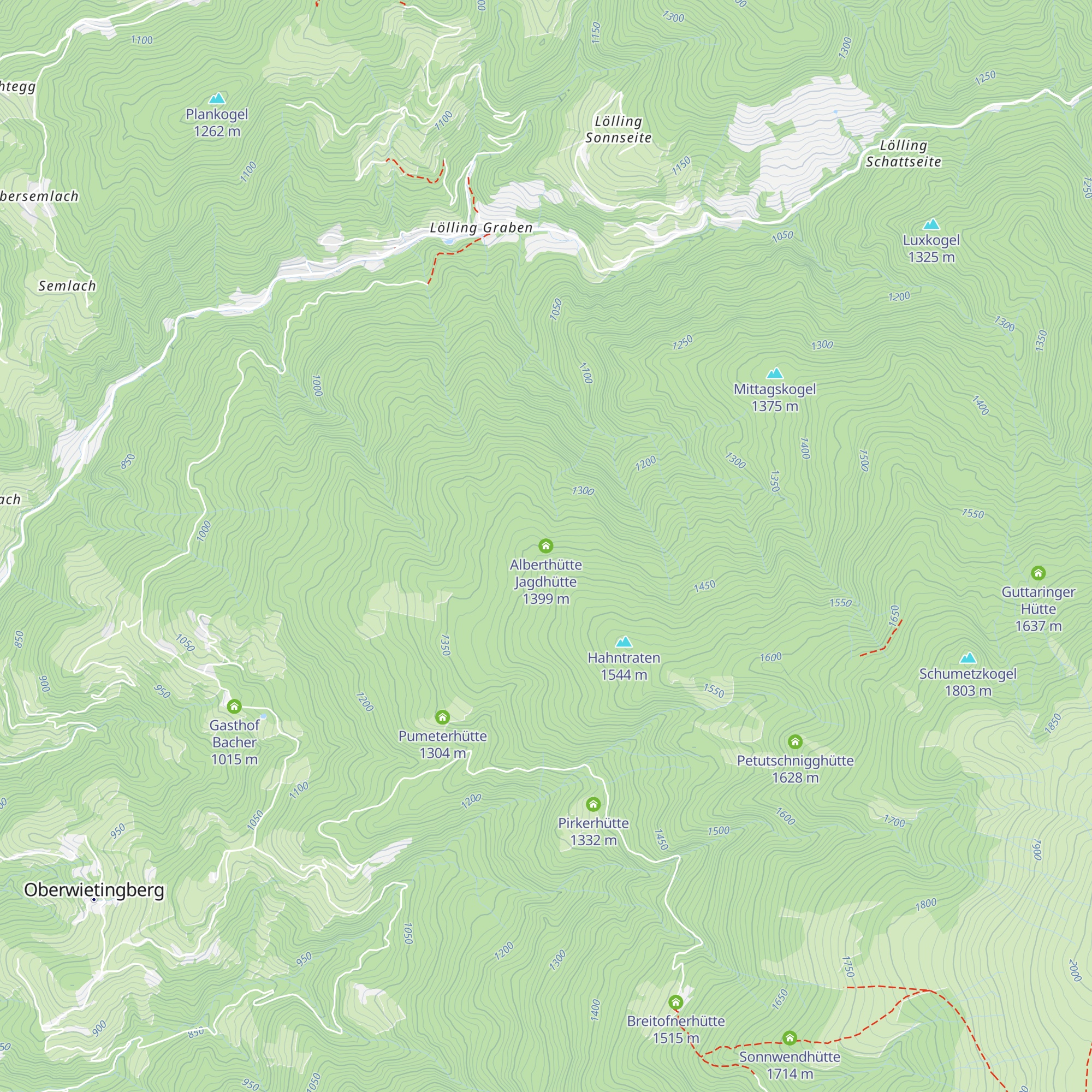 Alberthütte Jagdhütte map