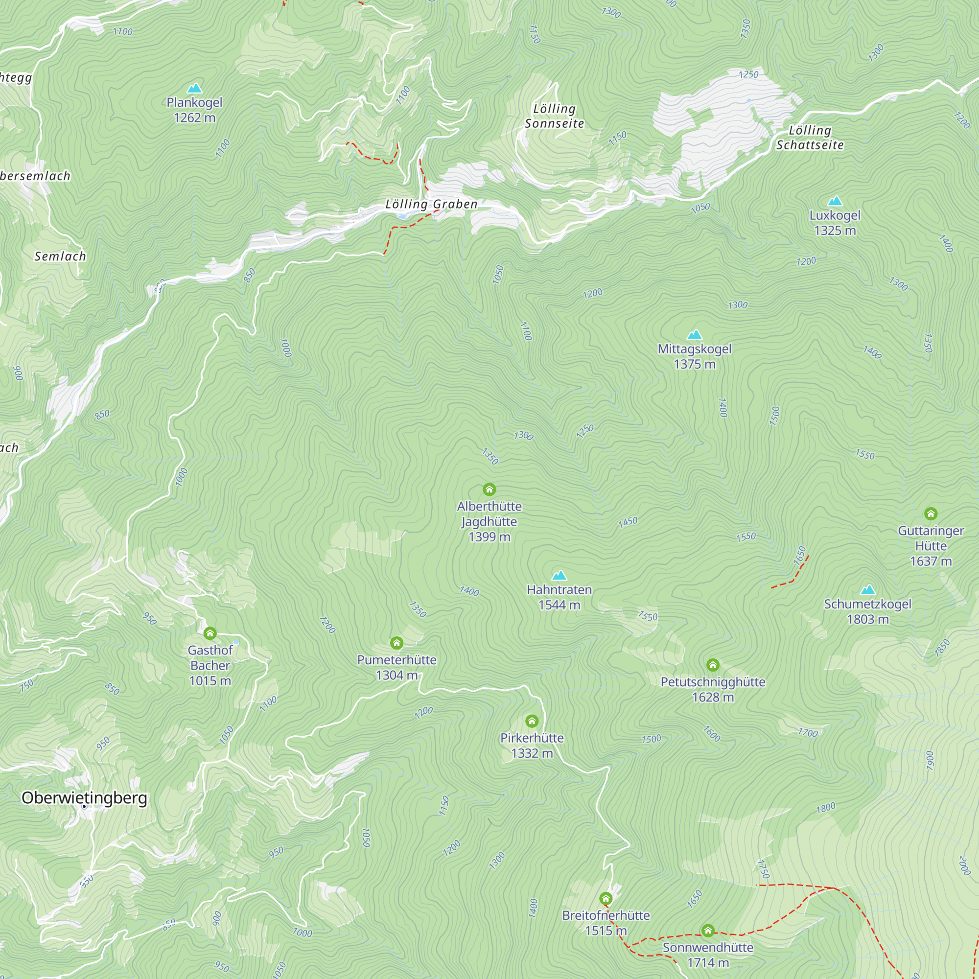 Alberthütte Jagdhütte map