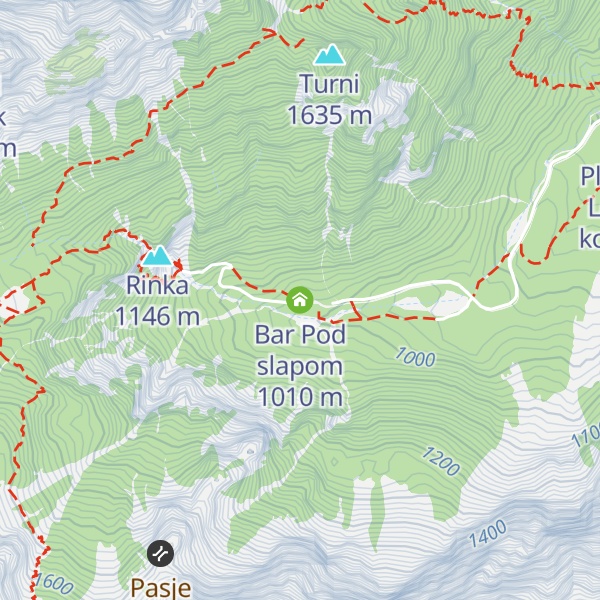 Map of Bar Pod slapom