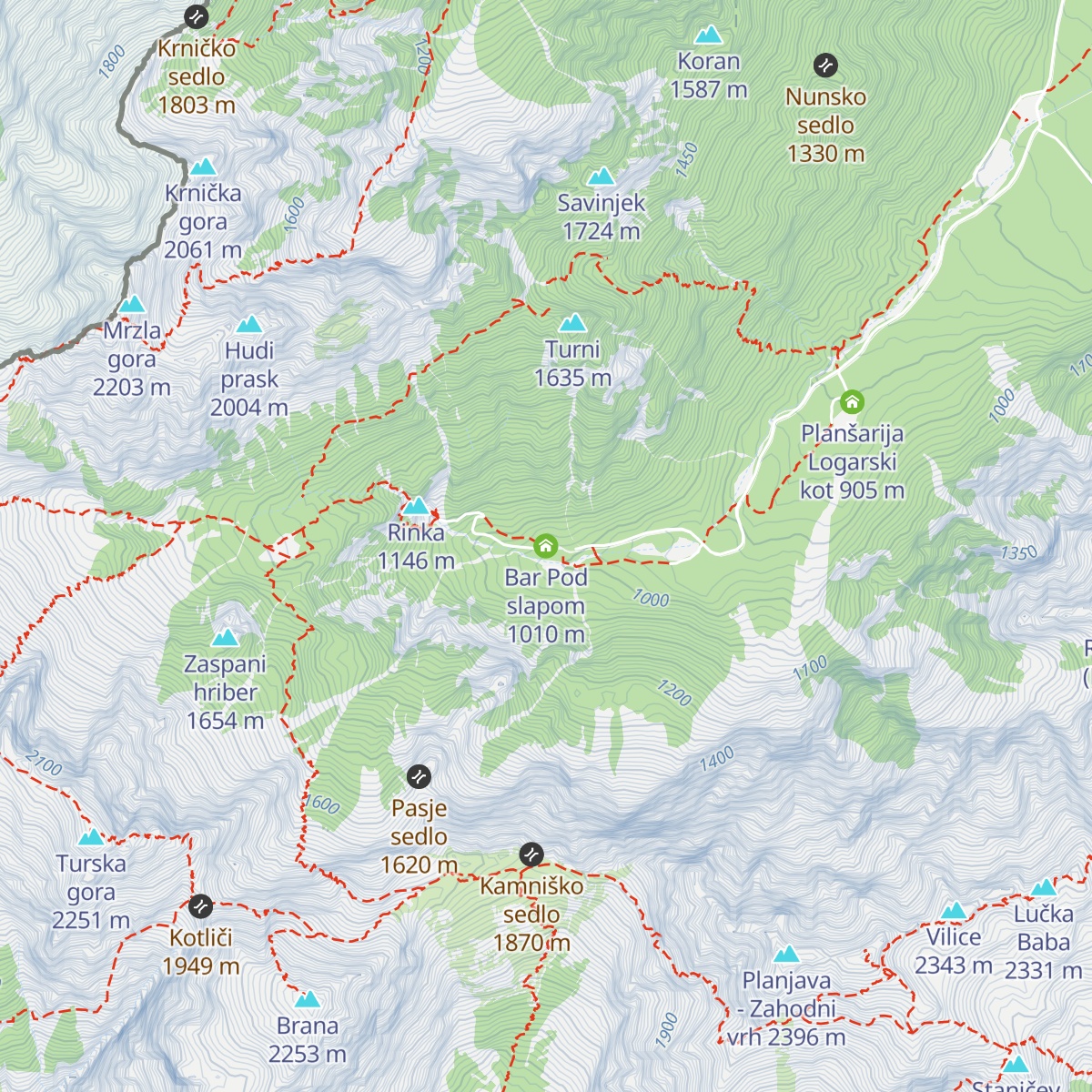 Bar Pod slapom map