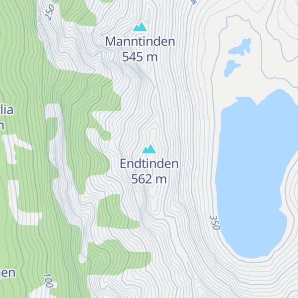 Map of Endtinden
