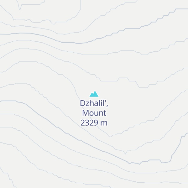 Map of Dzhalil', Mount