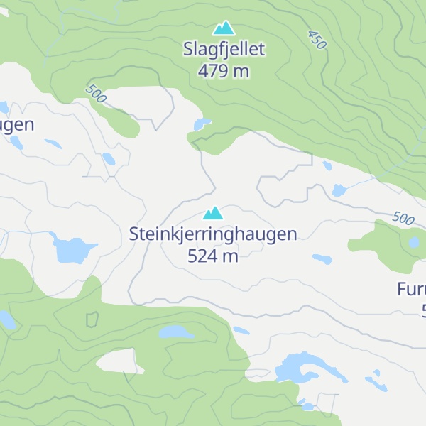 Map of Steinkjerringhaugen
