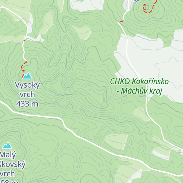 Map of Ostrý kopec