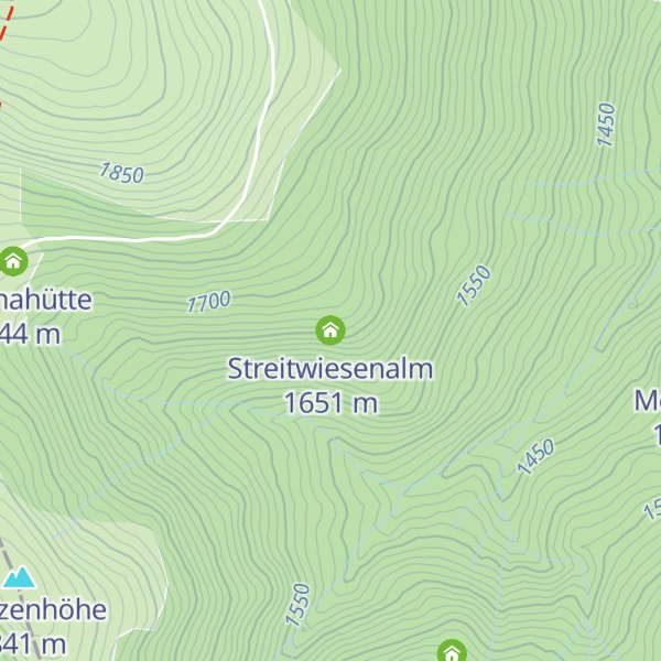 Map of Streitwiesenalm