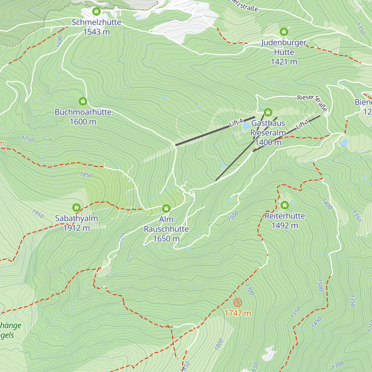 Zirbenwaldhütte map