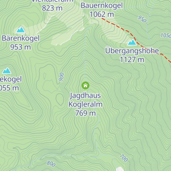 Map of Jagdhaus Kogleralm