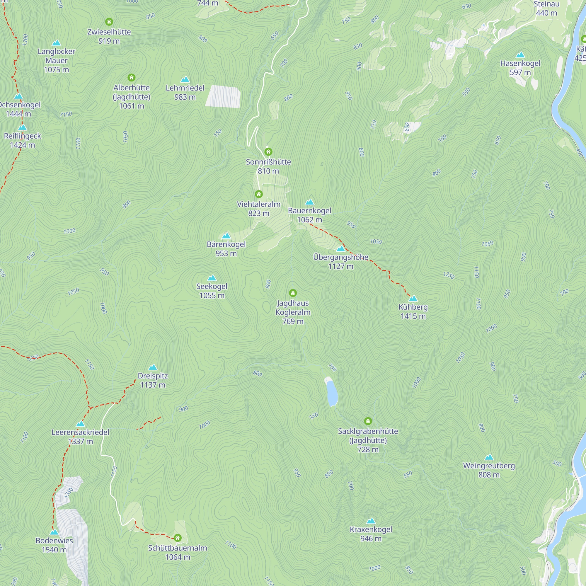 Jagdhaus Kogleralm map