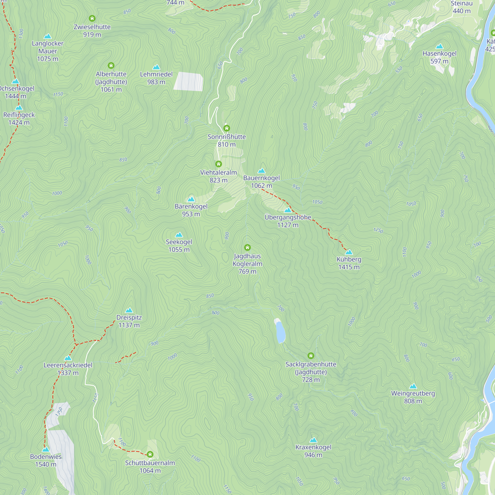 Jagdhaus Kogleralm map