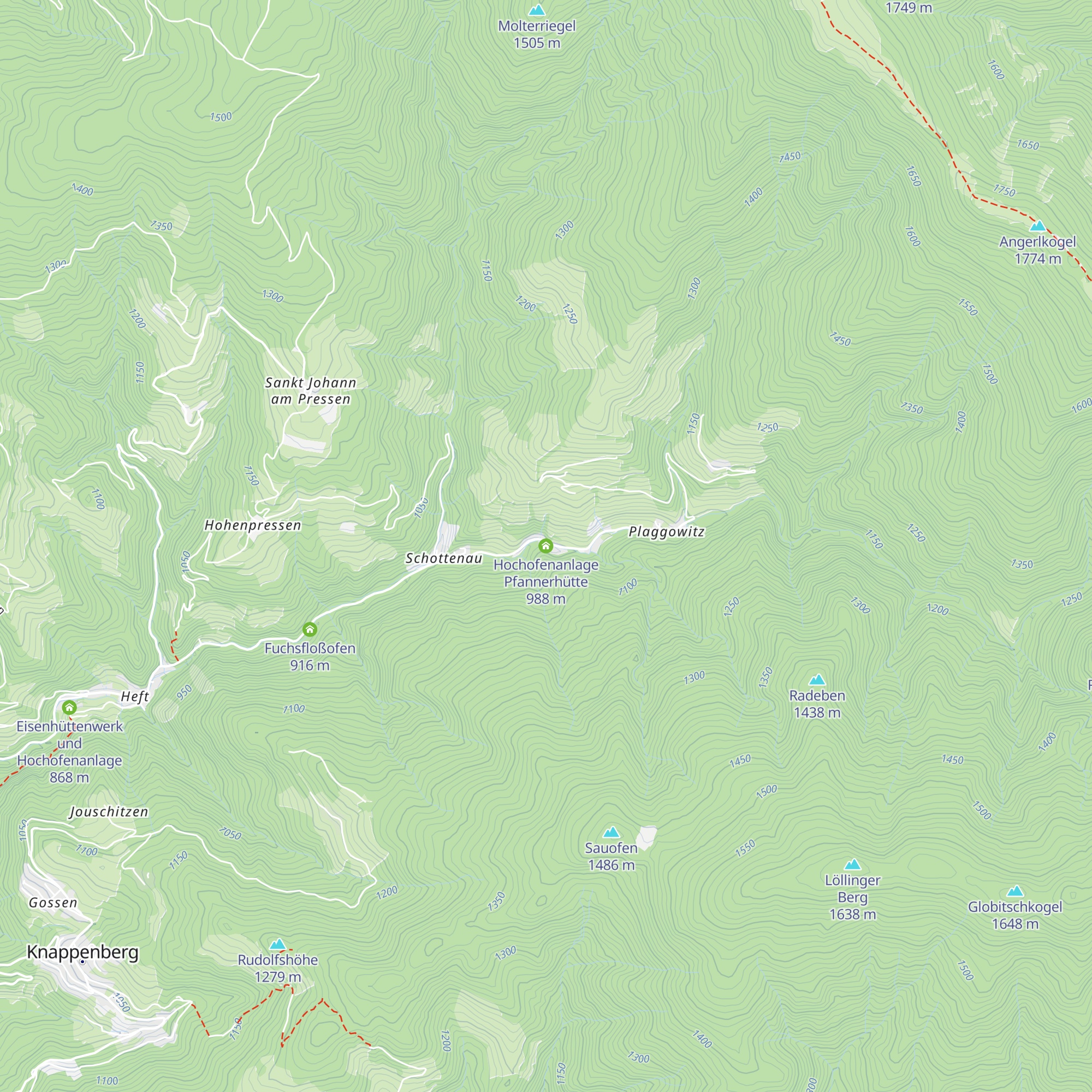 Hochofenanlage Pfannerhütte map