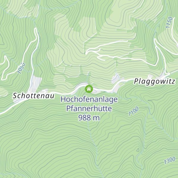 Map of Hochofenanlage Pfannerhütte