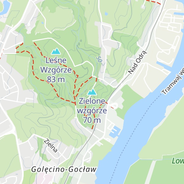 Map of Zielone wzgórze