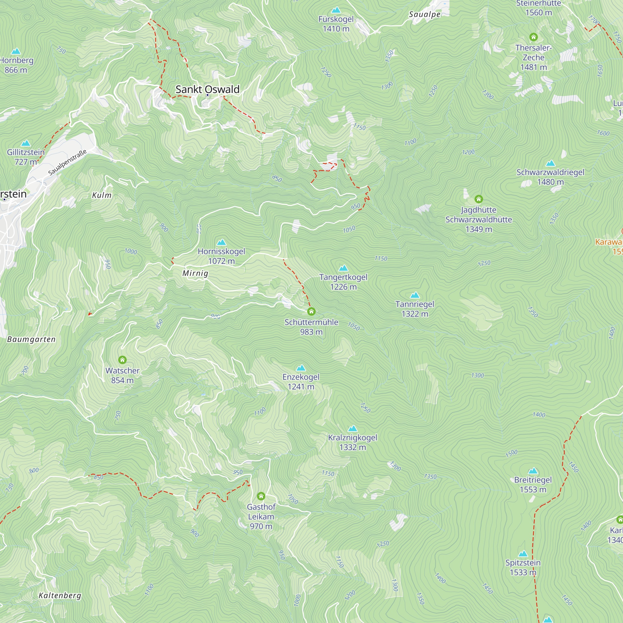 Schüttermühle map