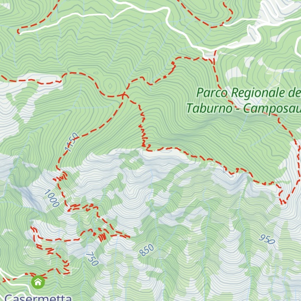 Map of Monte Taburno