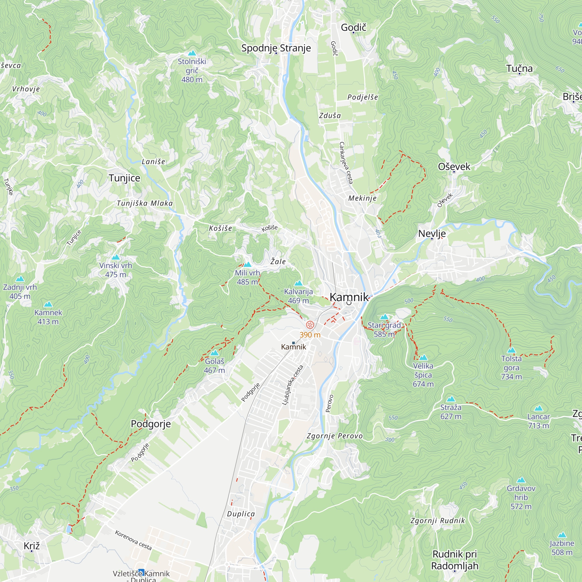 Strelišče Kamnik map